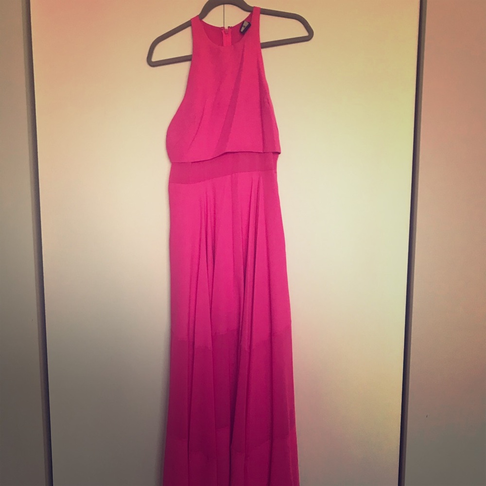 Maxi Dress with Sheer Panels